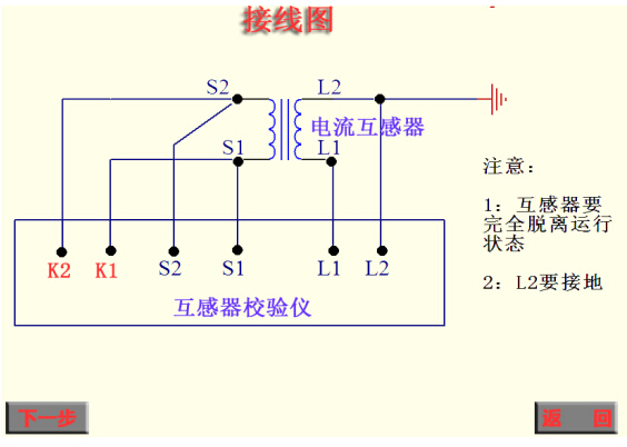 電流互感器現(xiàn)場(chǎng)校驗(yàn)儀接線(xiàn)圖