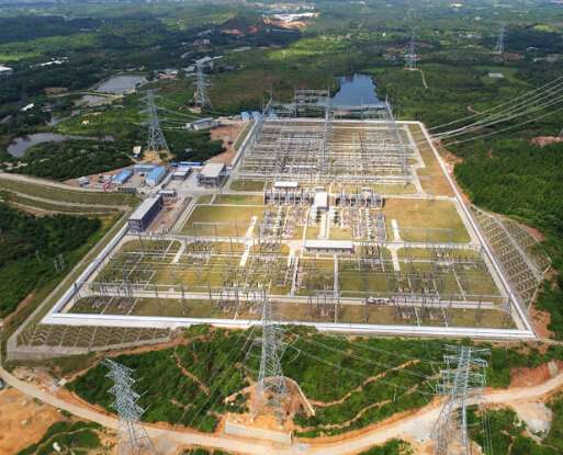 500千伏回隆變電站航拍圖